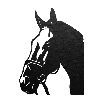 Samolepící dekorace SAMOLEPKA Kůň 089 levá (63 - škrábaný kov černý) NA AUTO, NÁLEPKA, FÓLIE, POLEP, TUNING, VLASTNÍ TEXT, TISK, AUTOSAMOLEPKY.cz, POLEPY, OBRÁZEK, LOGO, SAMOLEPKY