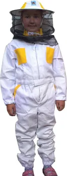 Včelařská dětská kombinéza s kloboukem bílá/žlutá 152