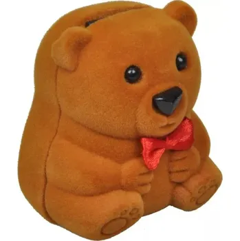 Dárková krabička Sametová krabička na šperky medvěd