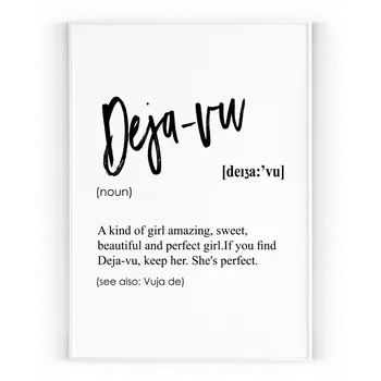 Plakát Plakát / Obraz Déjà vu A4 - 21 x 29,7 cm Pololesklý saténový papír