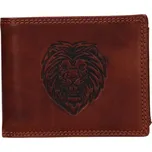 Pánská kožená peněženka SendiDesign Lion - hnědá