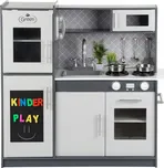 Kinderplay Green dřevěná kuchyňka šedá