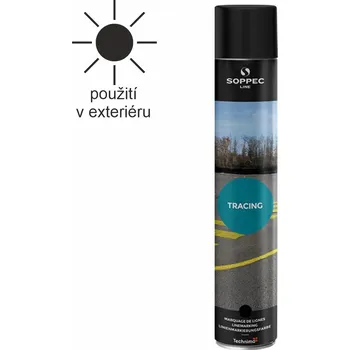 Barva ve spreji Značkovací sprej Soppec TRACING - černý TRACING 750ml