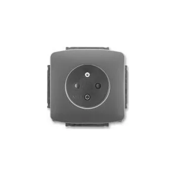 Elektrická zásuvka VO ELEKTRO Třinec Zásuvka ochranným kolíkem s clonkami 5518A-A2359 S2 kouřová šedá Tango ABB E-ELIPZA0455457