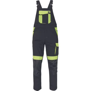 montérky MAX VIVO lacl kalhoty černá/žlutá - 68