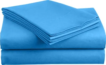 Prostěradlo Textilomanie Lux bavlněné prostěradlo 220 x 240 cm tmavě modré