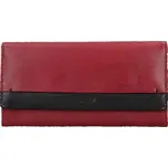 Dámská kožená peněženka Lagen Diona - červeno-černá