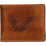 Pánská kožená peněženka SendiDesign Eagle - koňak