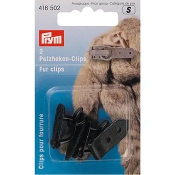 Kožichové zapínání Prym 416502 - černé