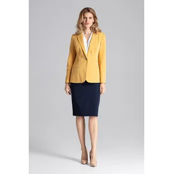 Dámské sako Hořčicové dámské sako M653 Velikost: XL