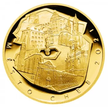 Česká mincovna Pamětní zlatá mince Cheb 2021 15,55 g Česká mincovna Pamětní zlatá mince Cheb 2021 15,55 g