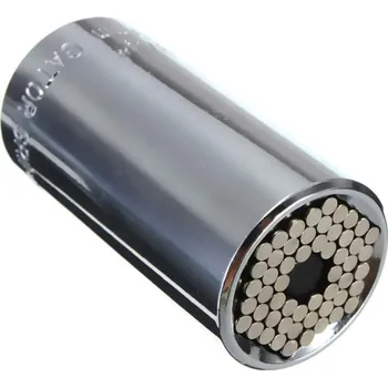 Univerzální ořech na utahování šroubů stříbrný 7-19 mm Gola hlavice Univerzální ořech na utahování šroubů stříbrný 7-19 mm