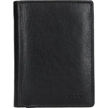 Peněženka Pánská kožená peněženka Lagen Pavlov - černá
