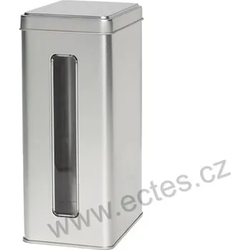 Dóza na potraviny SILVER WINDOW 291 stříbrná mat s průhledem