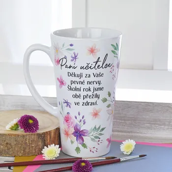 HouseDecor Hrnek pro paní učitelku 330 ml Za pevné nervy