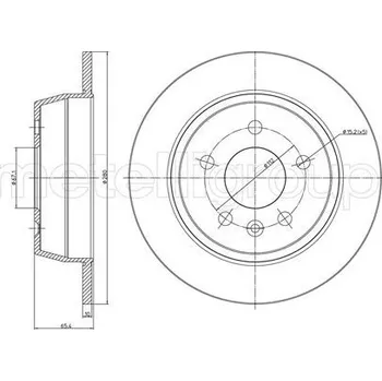 Brzdový kotouč Brzdový kotouč METELLI 23-0417