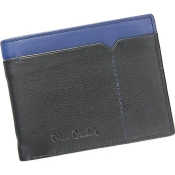 Peněženka Pánská kožená peněženka Pierre Cardin Norel - černo-modrá