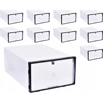 Organizér oblečení TZB Krabice na boty 12 x 21 x 31 cm 10 ks