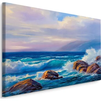 Plátno Vlny A Skály V Moři Varianta: 40x30