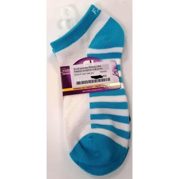 Dámské ponožky FootJoy W ponožky ProDry LtWt Fashion - tyrkysovo bílé pruhy