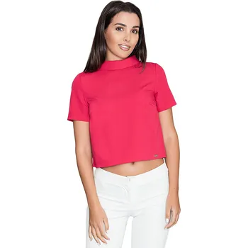 Oblečení a móda Červená blůzka bez potisku M542 Velikost: S