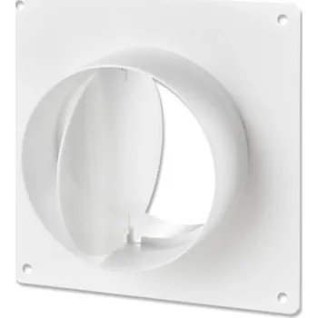 Ventishop VP-MRPK-100 plastový kruhový montážní rámeček s přírubou a zpětnou klapkou