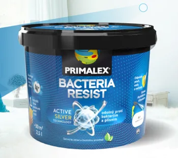 Interiérová barva Primalex Bacteria Resist 2,5 l bílá
