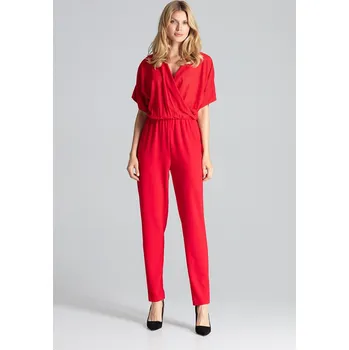 Dámský overall Elegantní overal M684 Red Velikost: L