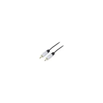 Audio kabel QOLTEC Kabel Jack 3,5mm vidlice,RCA vidlice x2 1m Povrch: zlacený