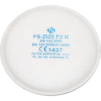 Plynová maska Filter Service Z125 P2 částicový filtr alternativa k 3M 2125 4998