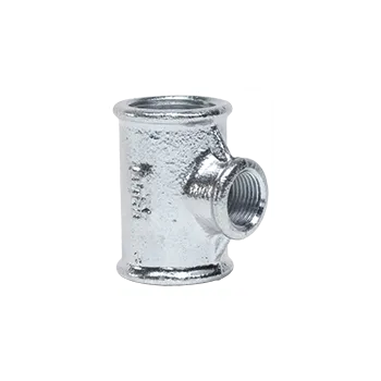 Fitinka GEBO Litinový T-kus FFF redukovaný pozink Redukce: 2" x 3/4” x 2"