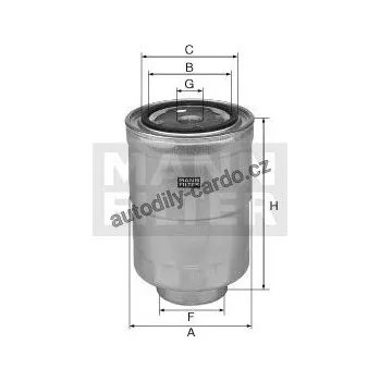 Palivový filtr Palivový filtr MANN WK940/11 (MF WK940/11) - DAIHATSU, HYUNDAI, OPEL