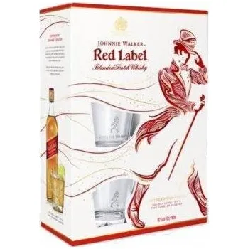 Whisky Johnnie Walker Red Label 0,7l 40% + 2 skla