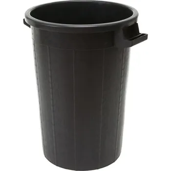 Venkovní odpadkový koš Nohel Garden Plastová nádoba s uchy černá