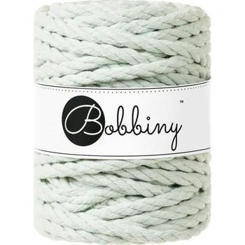 Bobbiny bavlněná šňůra na macramé 3ply 9MM milky green