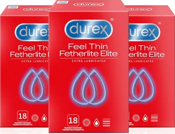 Kondom Durex Feel Thin Extra Lubricated 54 ks