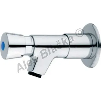 Vodovodní baterie Rubinetteria MCM International - Itálie | MCM 9003 P nástěnná umyvadlová samouzavírací baterie - časová ,tlačná, tlačítková - CHROM MCM.9003P