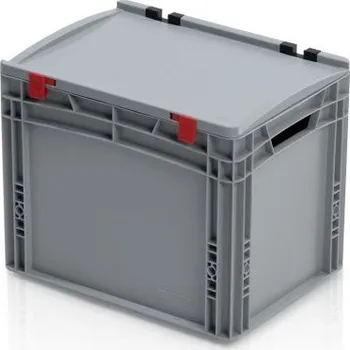 paleta MEVA-TEC Plastová EURO přepravka 400x300x335 mm s víkem