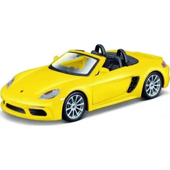 autíčko Maisto Porsche 718 Boxster, Žluté 1:32/44