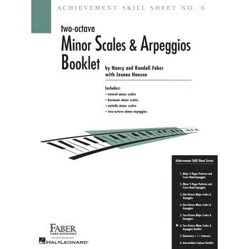 Achievement Skill Sheet No. 6: - Two-Octave Minor Scales Arpeggios - noty na klavr 996133