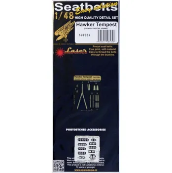 Plastikový model HGW 1/48 Seatbelts Hawker Tempest (laser)