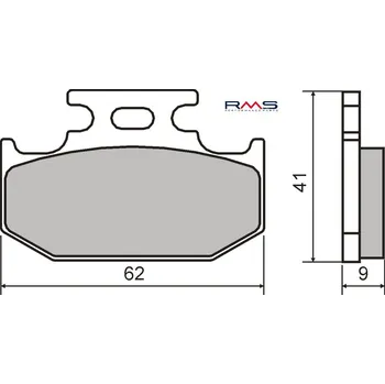 Brzdová destička Brzdové destičky RMS 225101790 organické