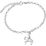 Stříbrný náramek Kůň Origami ZTJL73512VSW