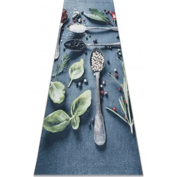 Koberec Makro Abra Andre 1151 lžíce/modrý 80 x 200 cm