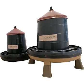 krmítko pro hospodářská zvířata EKO Násypné krmítko pro slepice, drůbež 4 kg GAUN s nožičkami z recyklovaného plastu