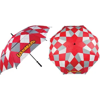 Deštník Loudmouth deštník Red&Grey 64"