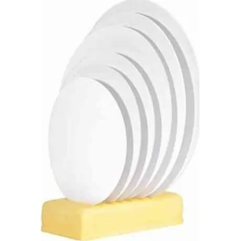 Čokoláda Papírový tác tenký pod dort bílý 24 cm, 1ks