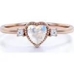 Emporial prsten 14k zlato Vermeil GU-DR14629R-MOONSTONE-ZIRCON Velikost: 5 (EU: 49-50)