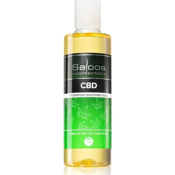 Přípravek na čištění pleti a oči Saloos CBD hydrofilní olej pro šetrné odlíčení pleti 200 ml