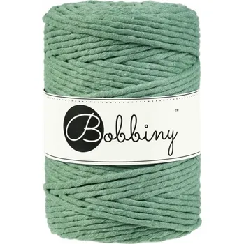 Příze Bobbiny bavlněná šňůra na macramé XXL eucalyptus green